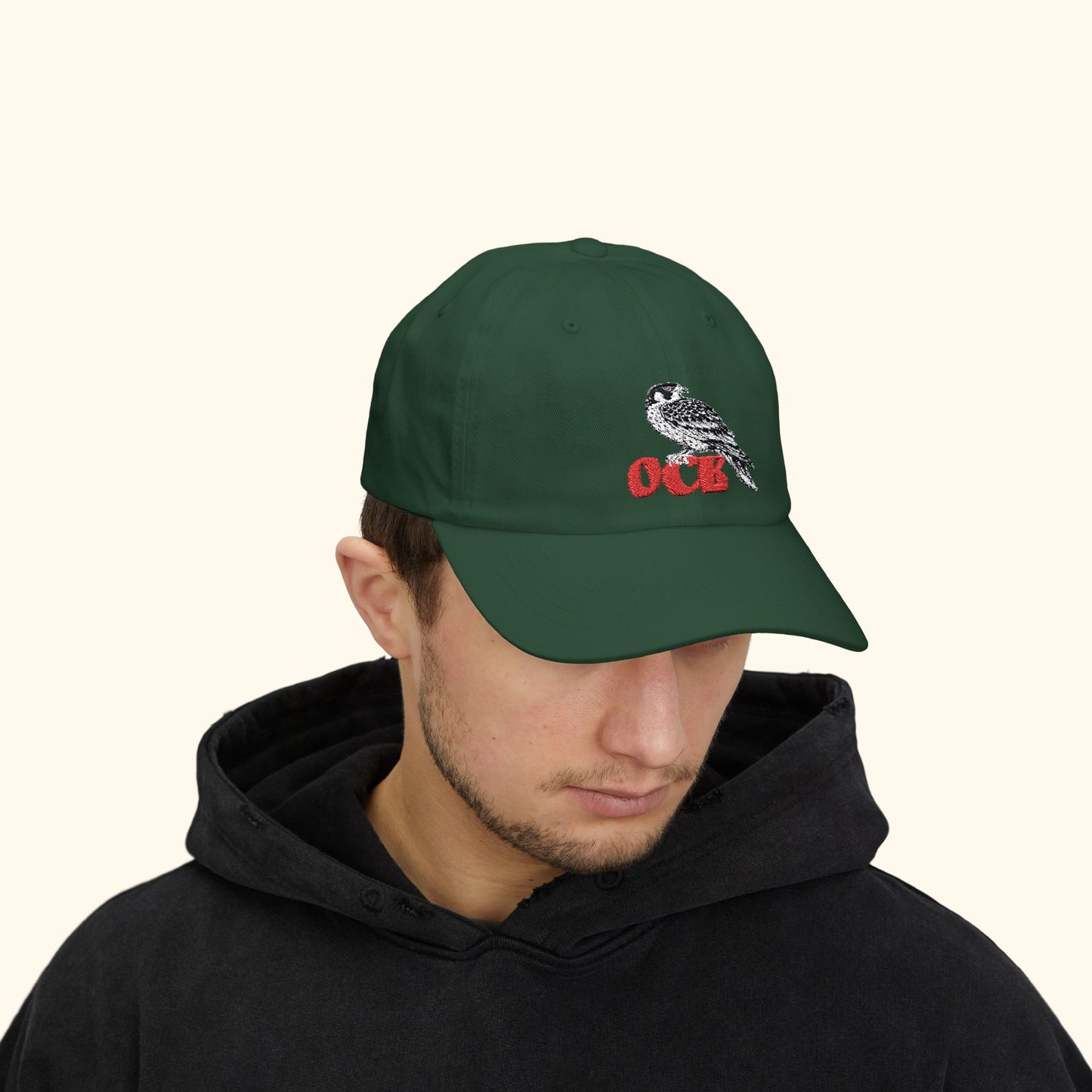 OCB “Falcon Mark” Classic Dad Hat – Embroidered Street Heritage Cap