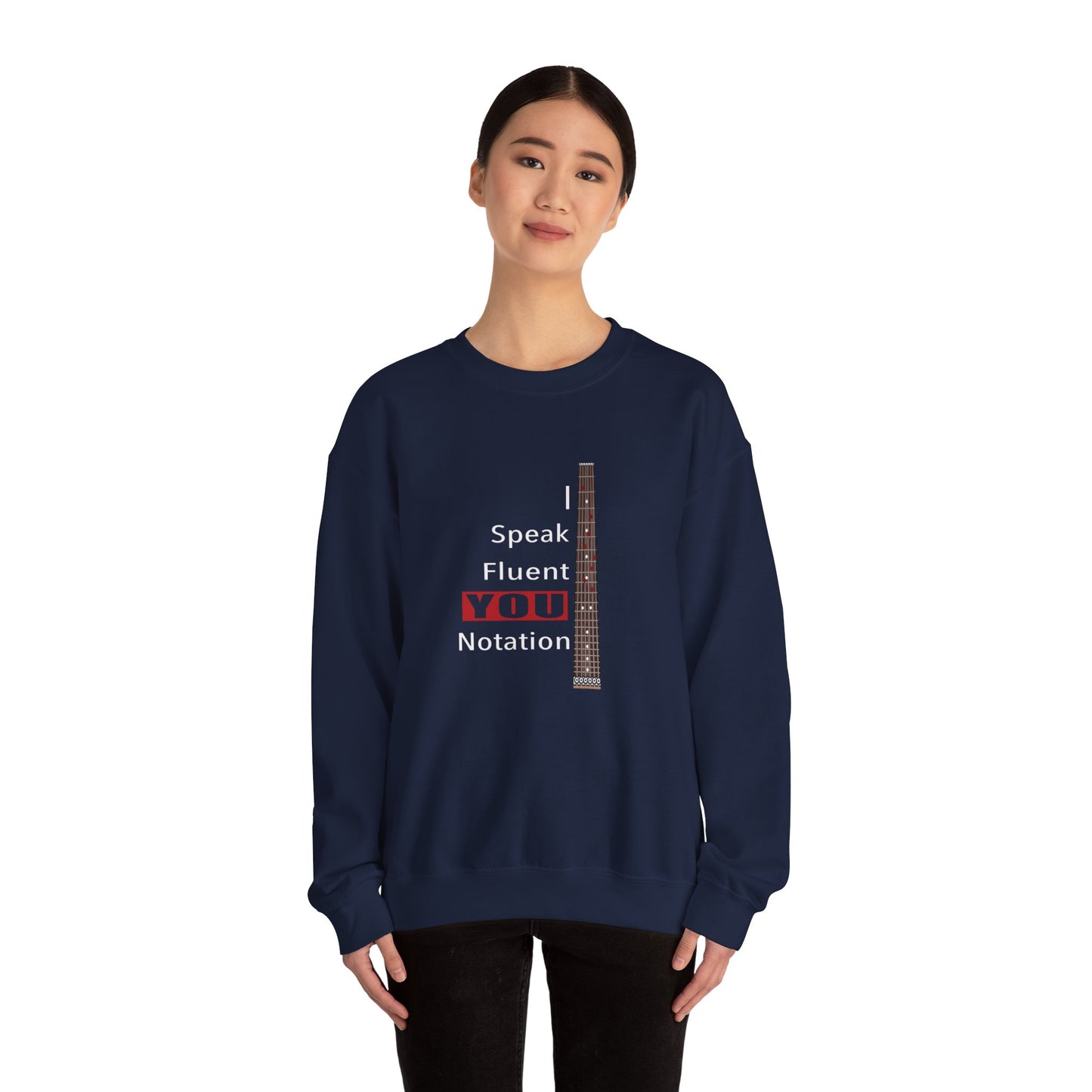 “Speak Fluent YOU” – Music Language Heavy Blend™ Crewneck Sweatshirt by DIDD UP
