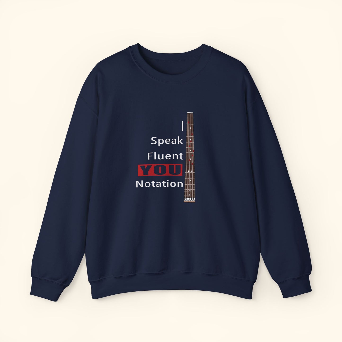 “Speak Fluent YOU” – Music Language Heavy Blend™ Crewneck Sweatshirt by DIDD UP
