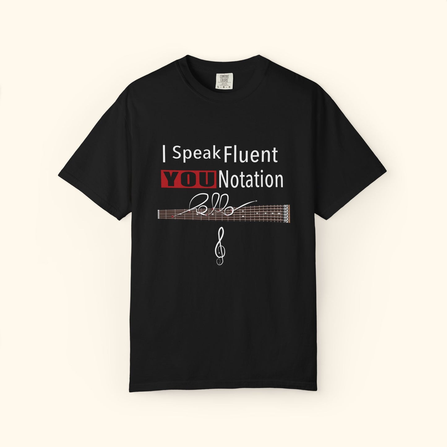 “YOU Notation” – Bold Fretboard Tee by DIDD UP