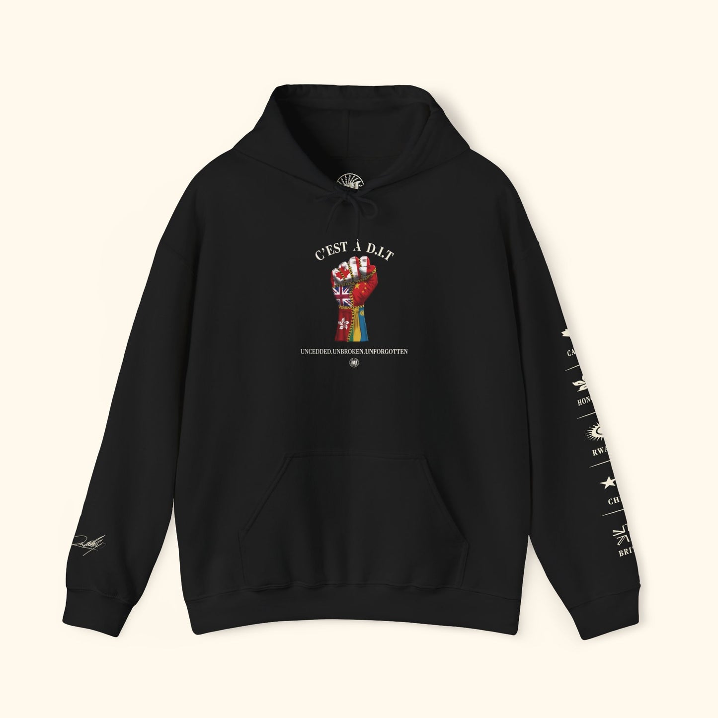 C’est à D.I.T: The Stitched Resistance Heavy Blend™ Hooded Sweatshirt