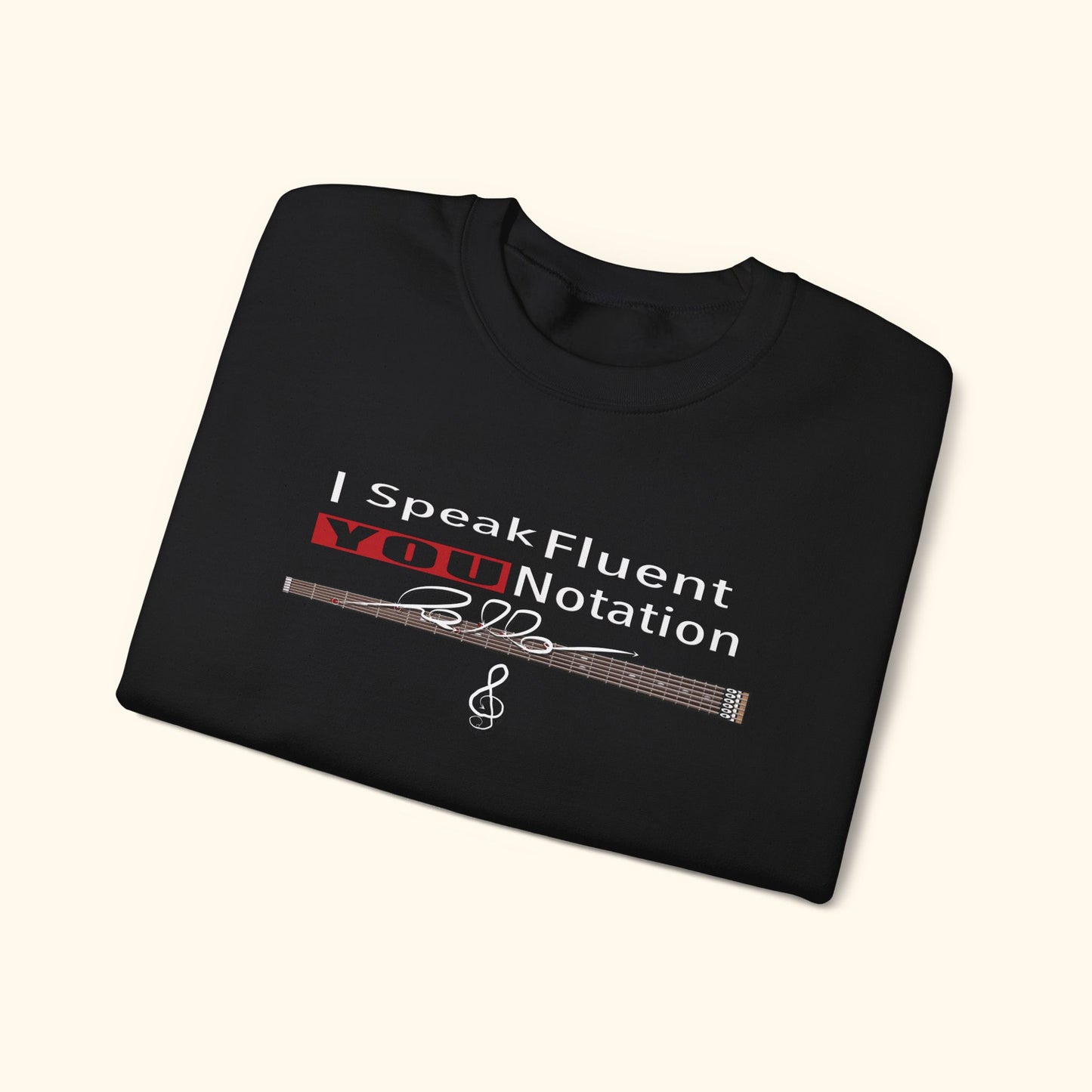 “Speak Fluent YOU” – Music Language Heavy Blend™ Crewneck Sweatshirt by DIDD UP