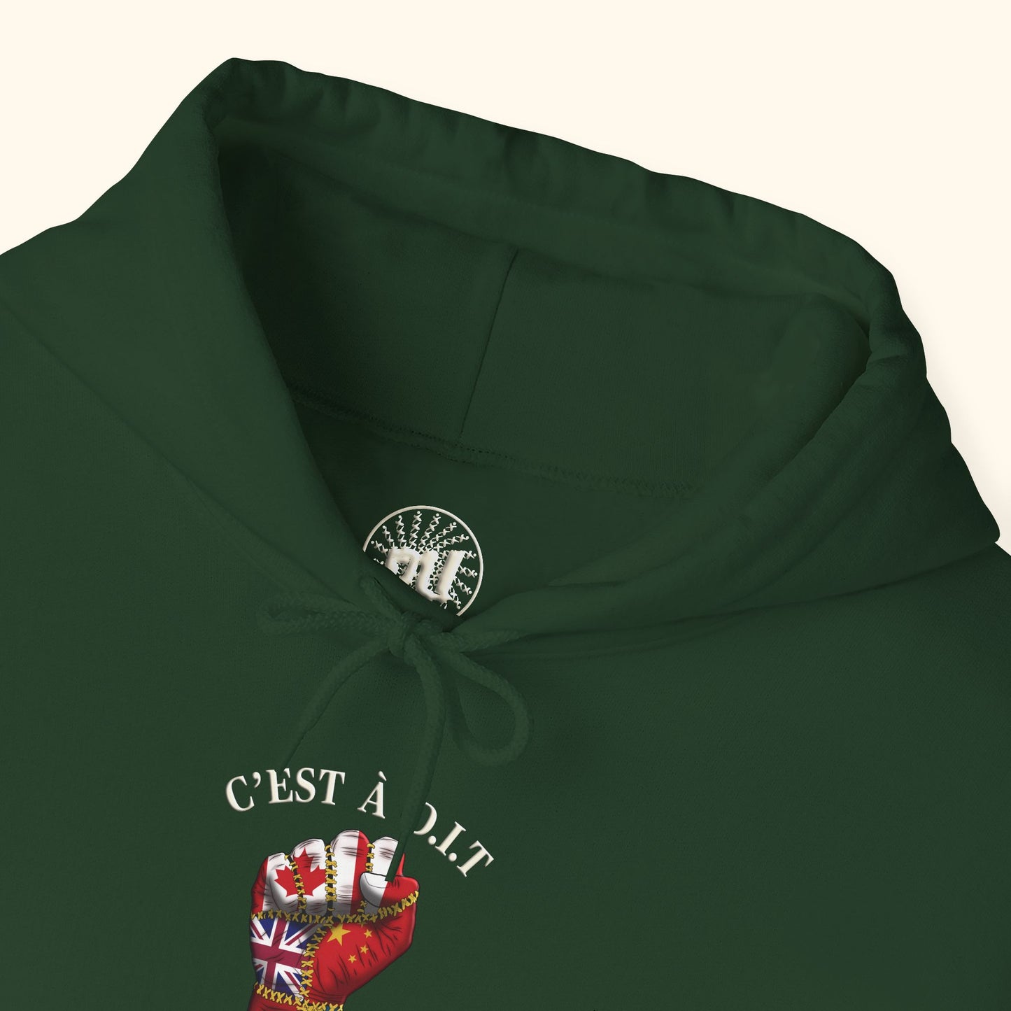 C’est à D.I.T: The Stitched Resistance Heavy Blend™ Hooded Sweatshirt