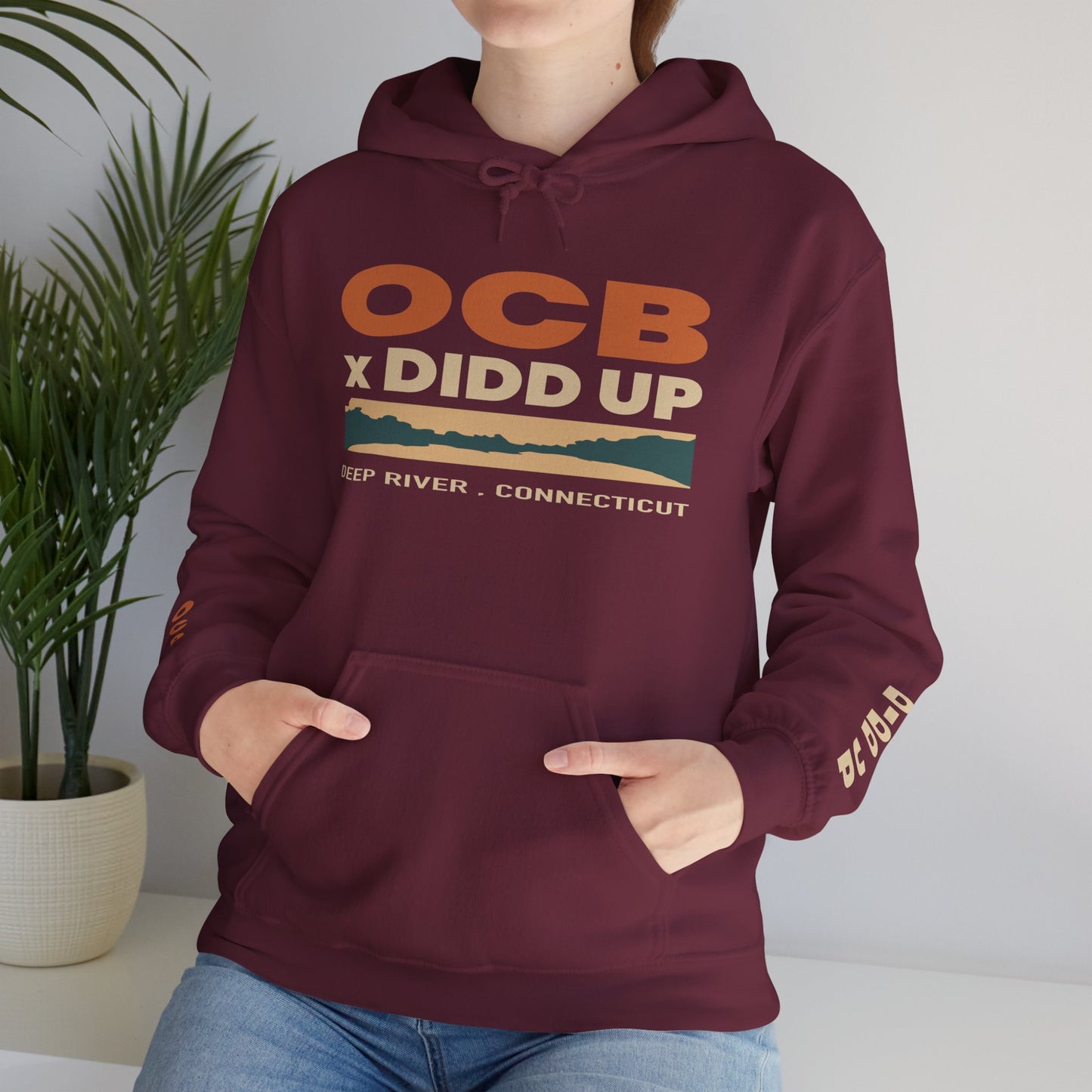 OCB x Didd Up Retro Hoodie – Deep River, Connecticut Unisex Heavy Blend™