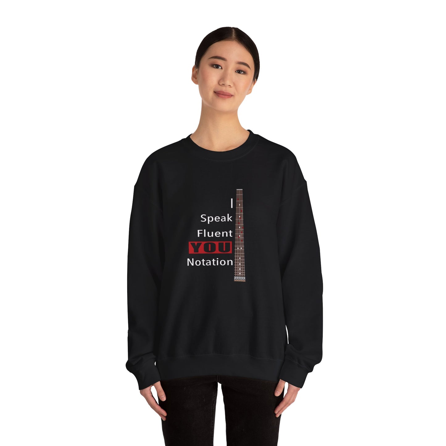“Speak Fluent YOU” – Music Language Heavy Blend™ Crewneck Sweatshirt by DIDD UP