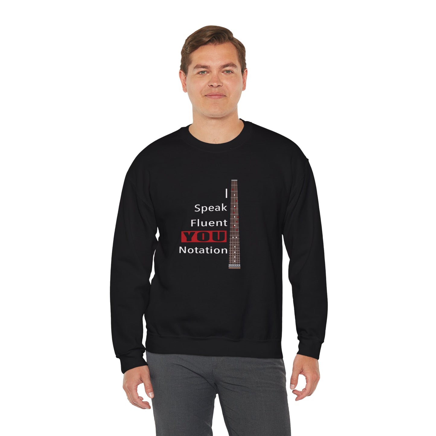 “Speak Fluent YOU” – Music Language Heavy Blend™ Crewneck Sweatshirt by DIDD UP