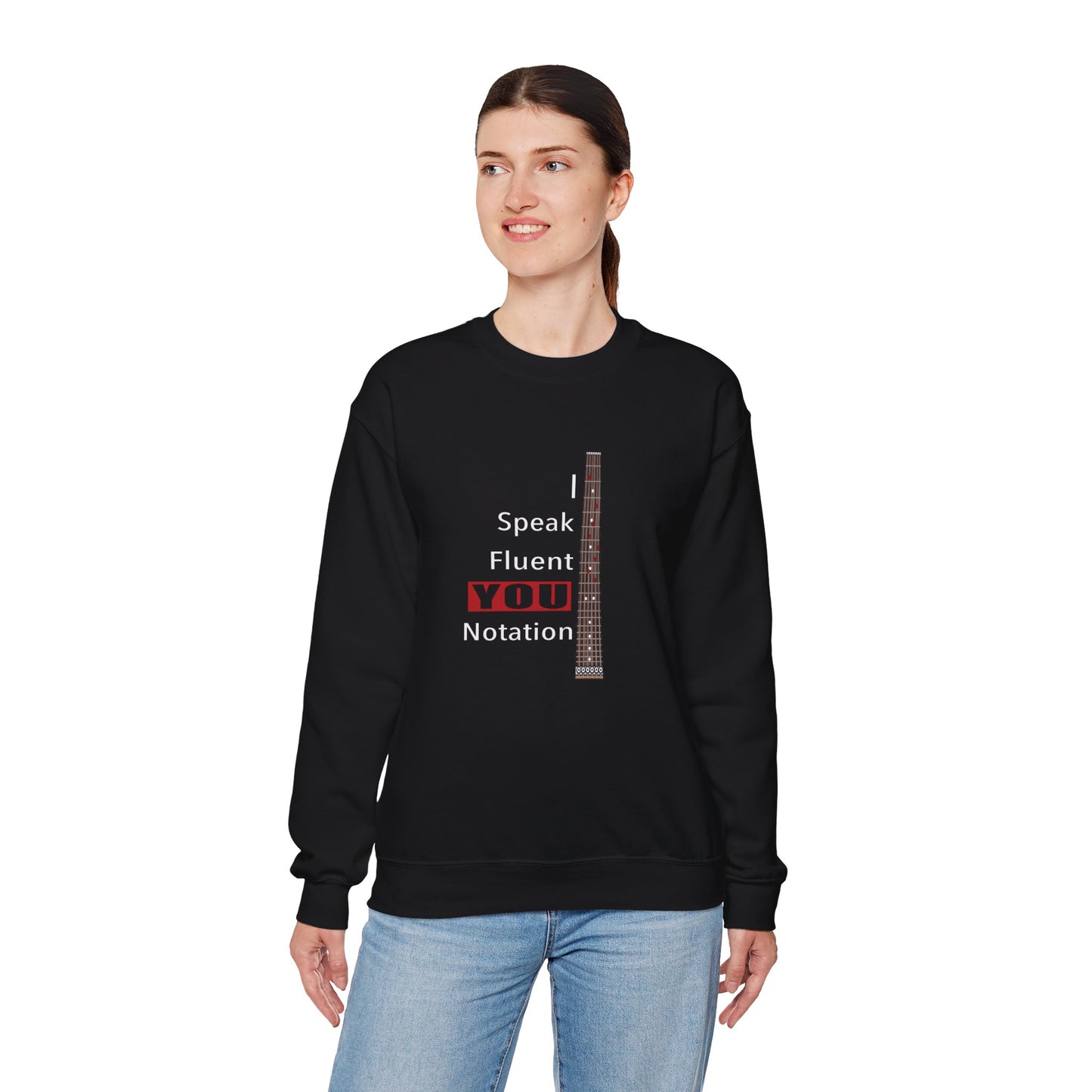 “Speak Fluent YOU” – Music Language Heavy Blend™ Crewneck Sweatshirt by DIDD UP