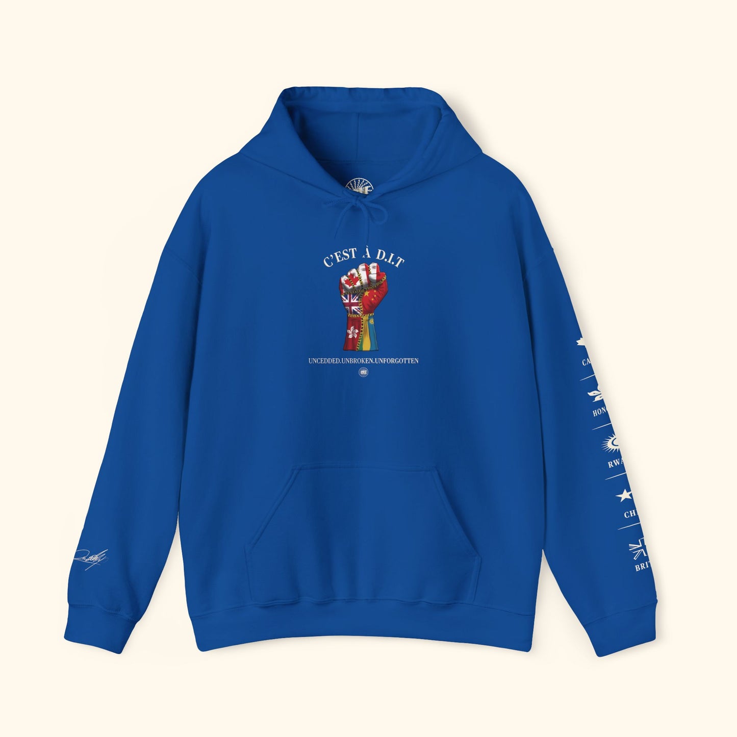 C’est à D.I.T: The Stitched Resistance Heavy Blend™ Hooded Sweatshirt