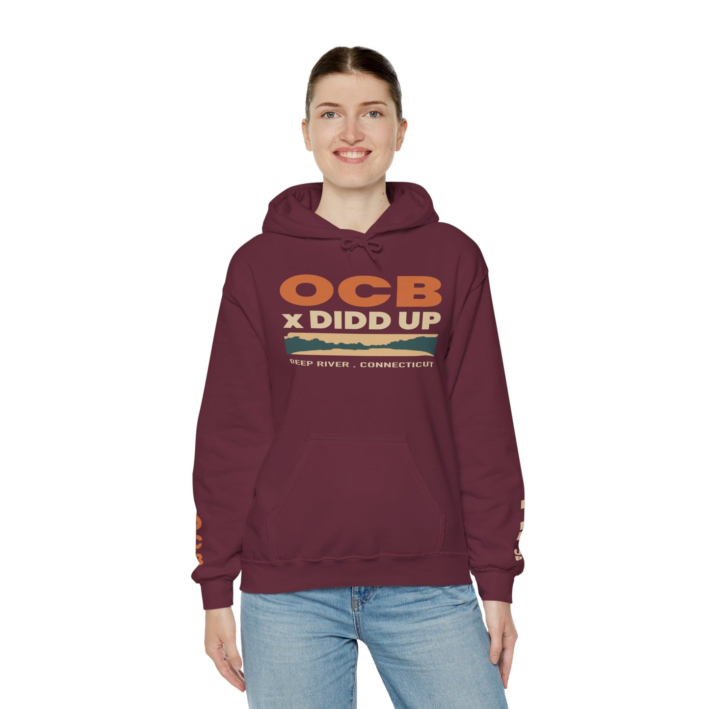 OCB x Didd Up Retro Hoodie – Deep River, Connecticut Unisex Heavy Blend™