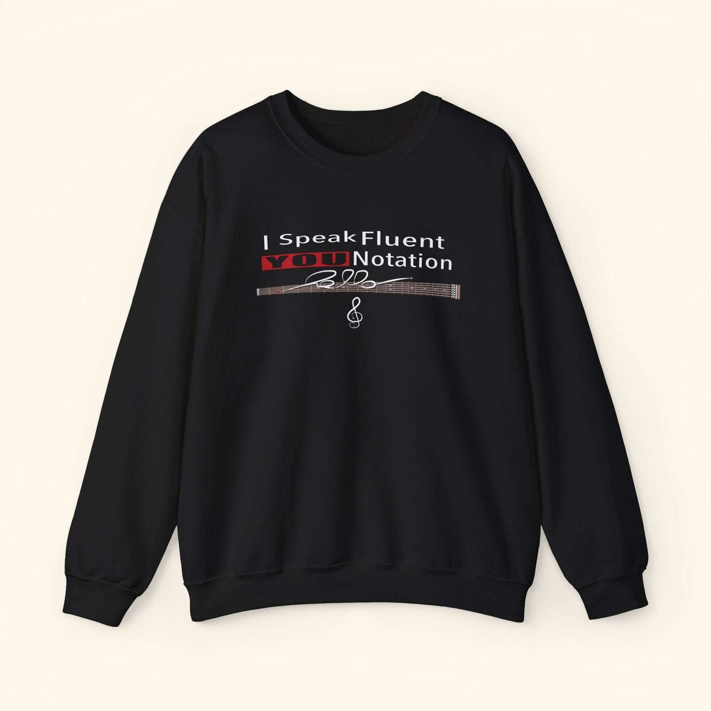 “Speak Fluent YOU” – Music Language Heavy Blend™ Crewneck Sweatshirt by DIDD UP