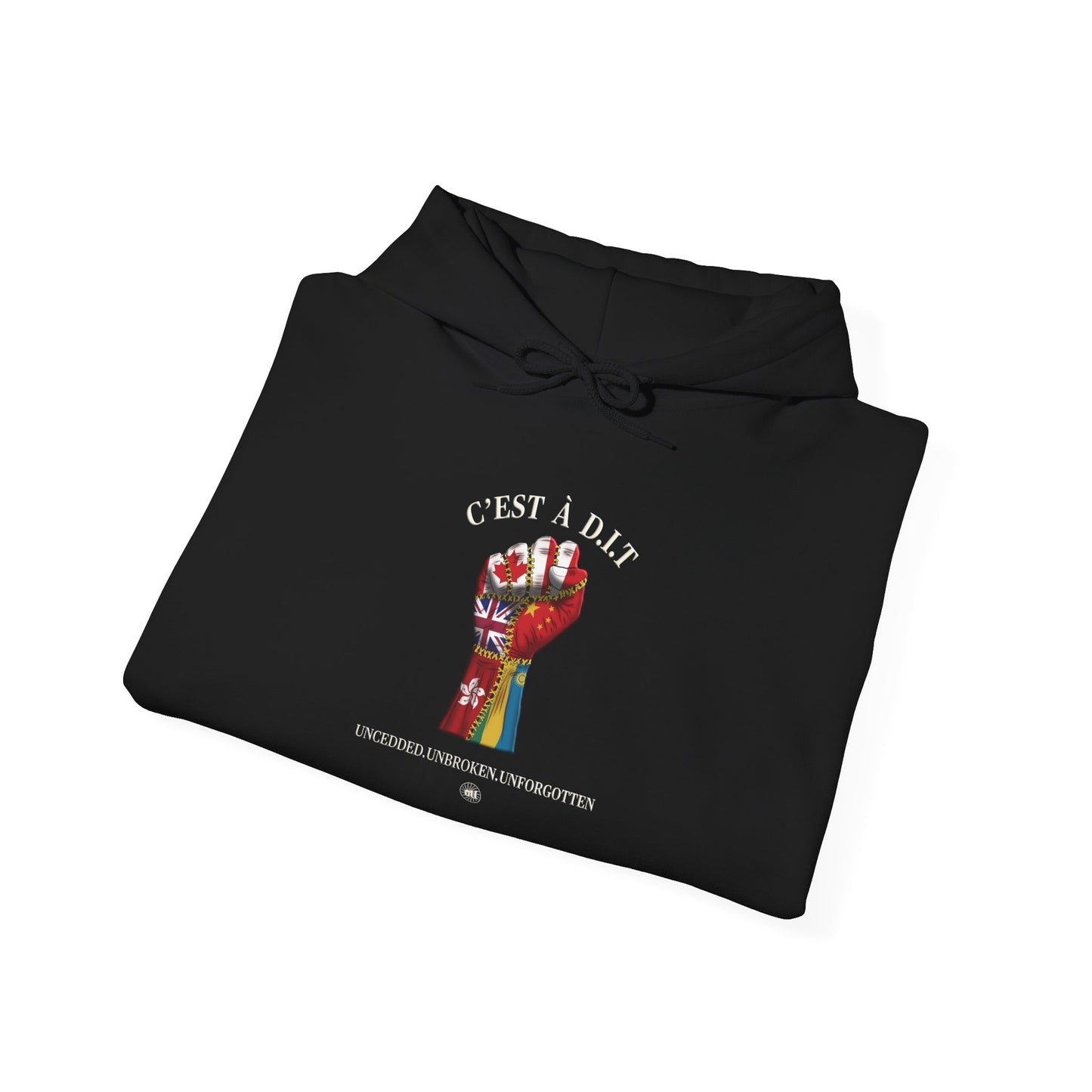 C’est à D.I.T: The Stitched Resistance Heavy Blend™ Hooded Sweatshirt