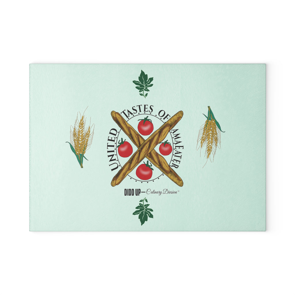 Tomato & Baguette, Glass Cutting Board- Culinary Art