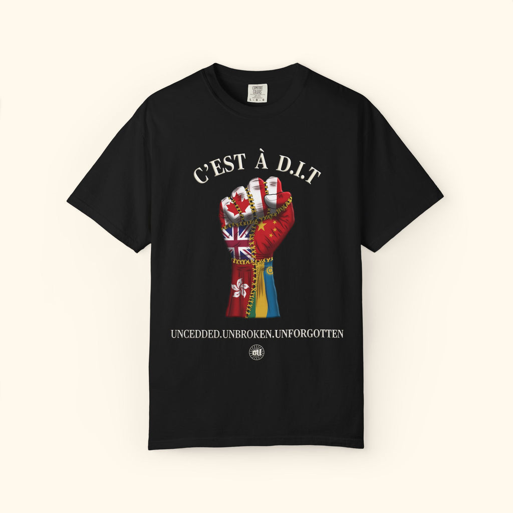 Canada, UK, China, Hong Kong, and Rwanda — clenched in unity C’est à D.I.T: The Stiched Resistance