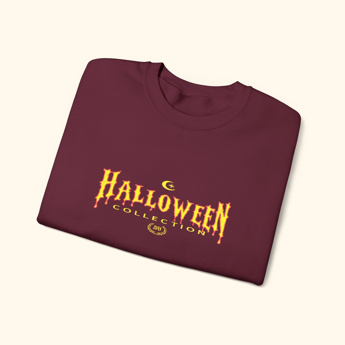 Embroidered Halloween Crewneck Sweatshirt