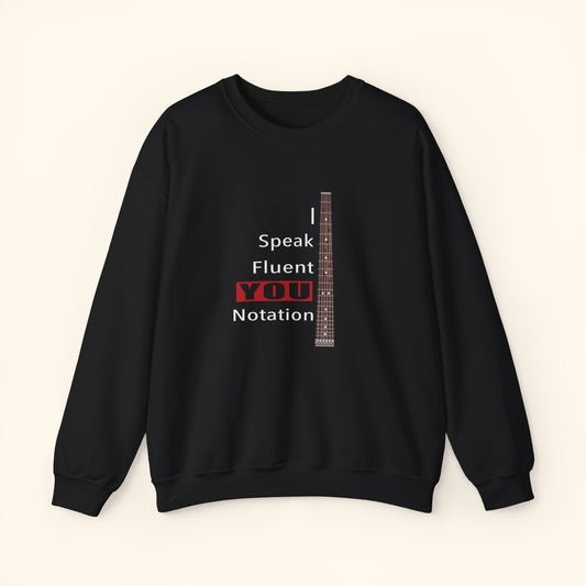 “Speak Fluent YOU” – Music Language Heavy Blend™ Crewneck Sweatshirt by DIDD UP