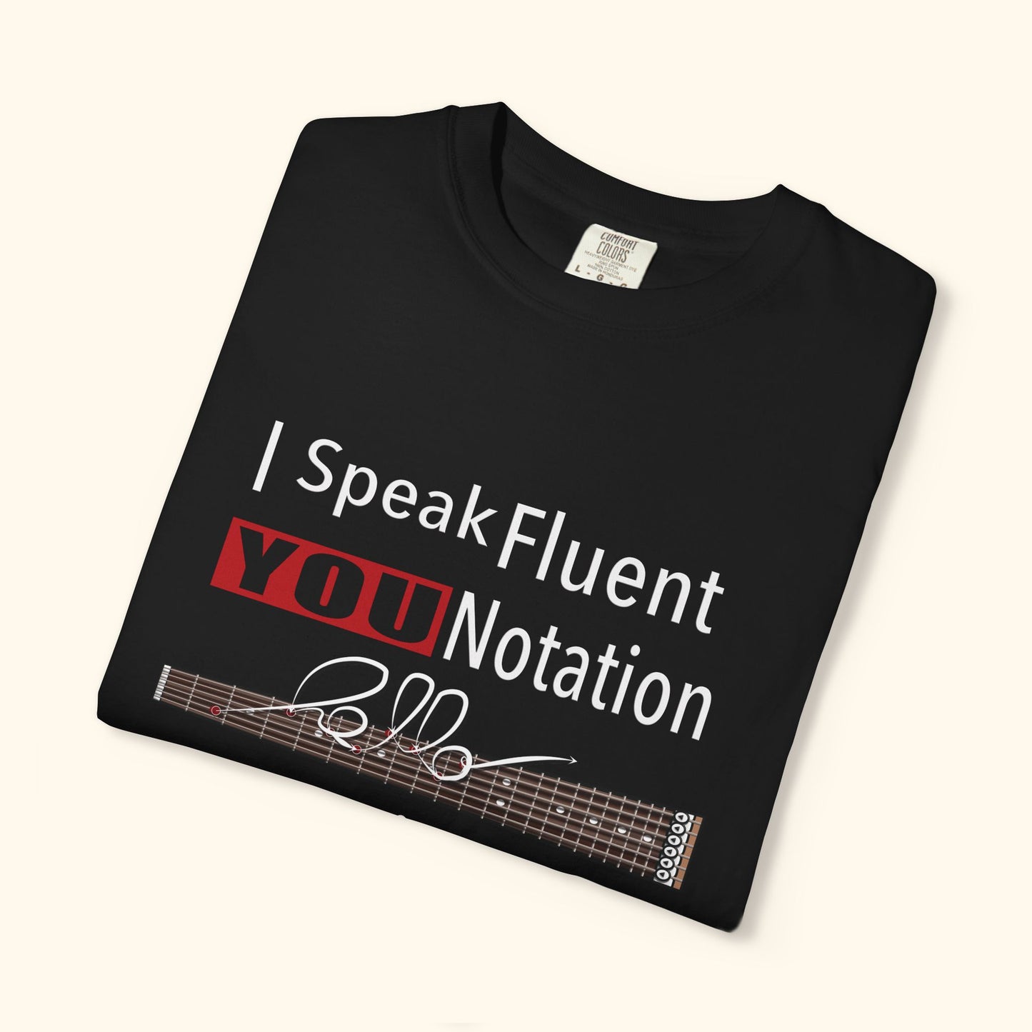 “YOU Notation” – Bold Fretboard Tee by DIDD UP