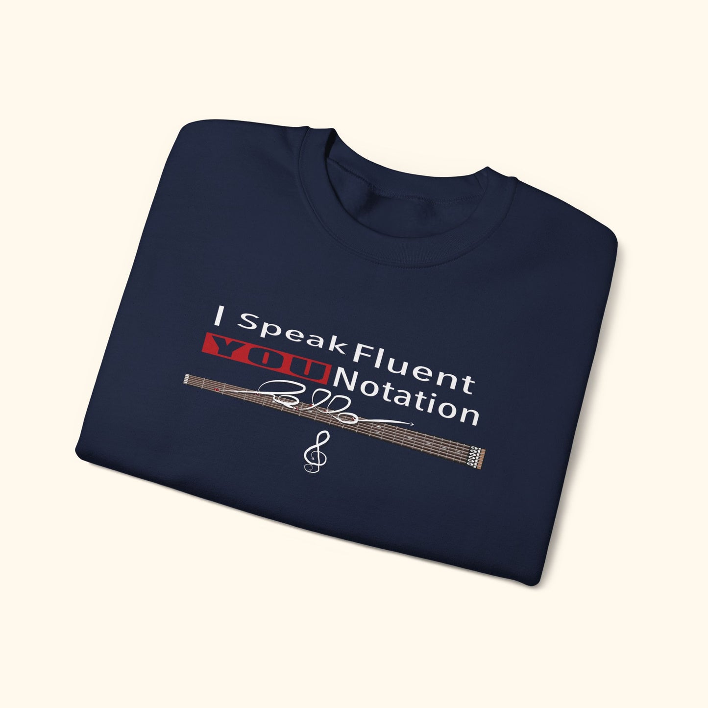 “Speak Fluent YOU” – Music Language Heavy Blend™ Crewneck Sweatshirt  by DIDD UP