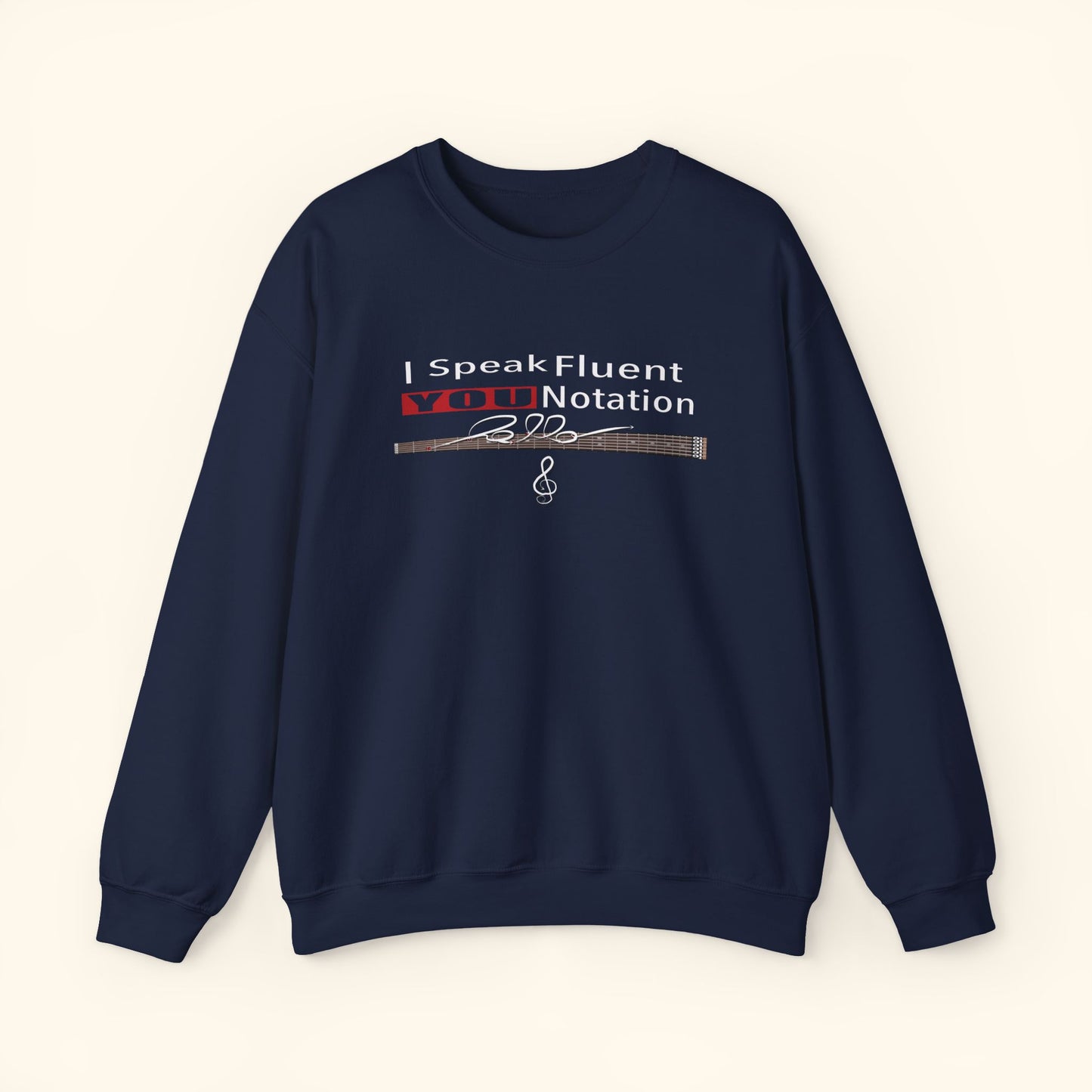 “Speak Fluent YOU” – Music Language Heavy Blend™ Crewneck Sweatshirt  by DIDD UP