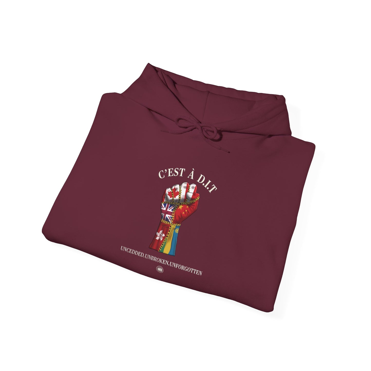 C’est à D.I.T: The Stitched Resistance Heavy Blend™ Hooded Sweatshirt