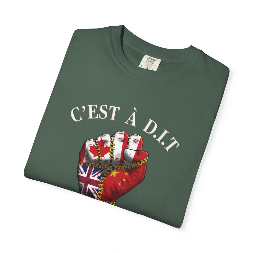 Canada, UK, China, Hong Kong, and Rwanda — clenched in unity C’est à D.I.T: The Stiched Resistance
