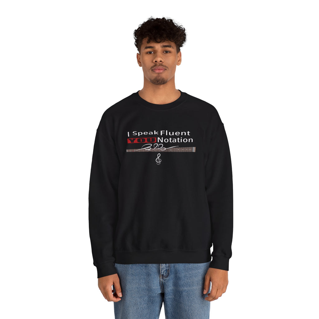 “Speak Fluent YOU” – Music Language Heavy Blend™ Crewneck Sweatshirt  by DIDD UP