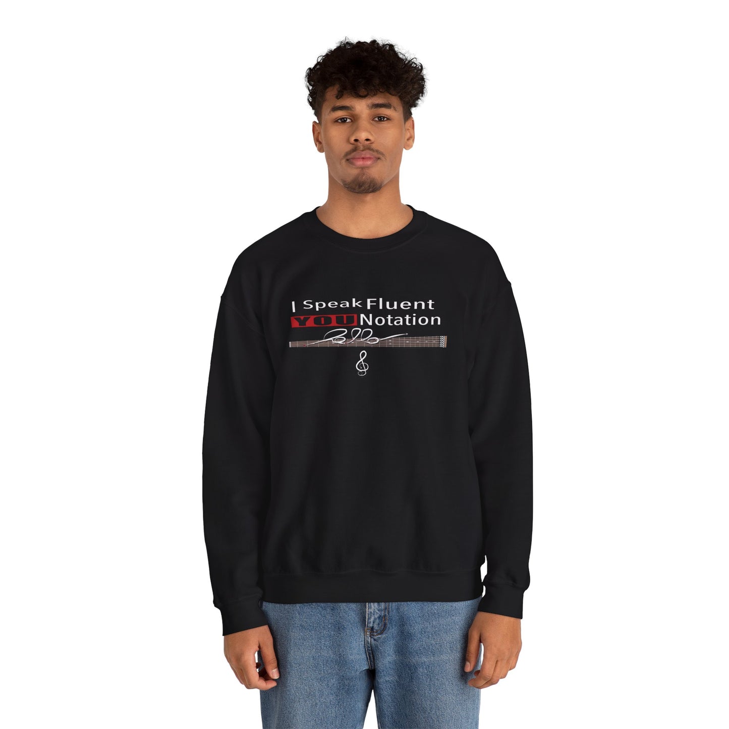 “Speak Fluent YOU” – Music Language Heavy Blend™ Crewneck Sweatshirt  by DIDD UP