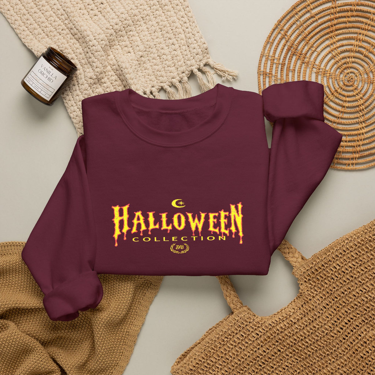 Embroidered Halloween Crewneck Sweatshirt