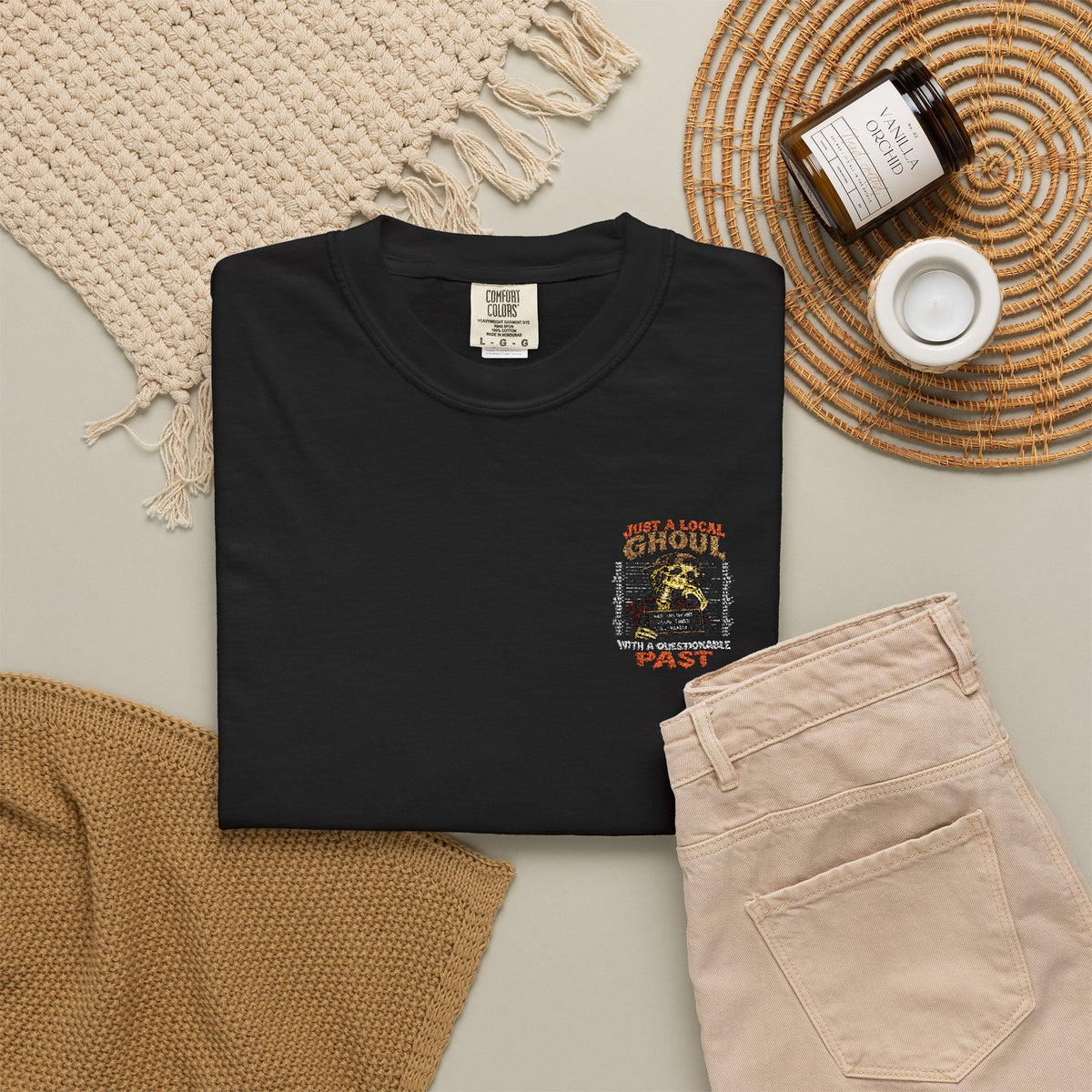 Local Ghoul Embroidered Graphic T-Shirt