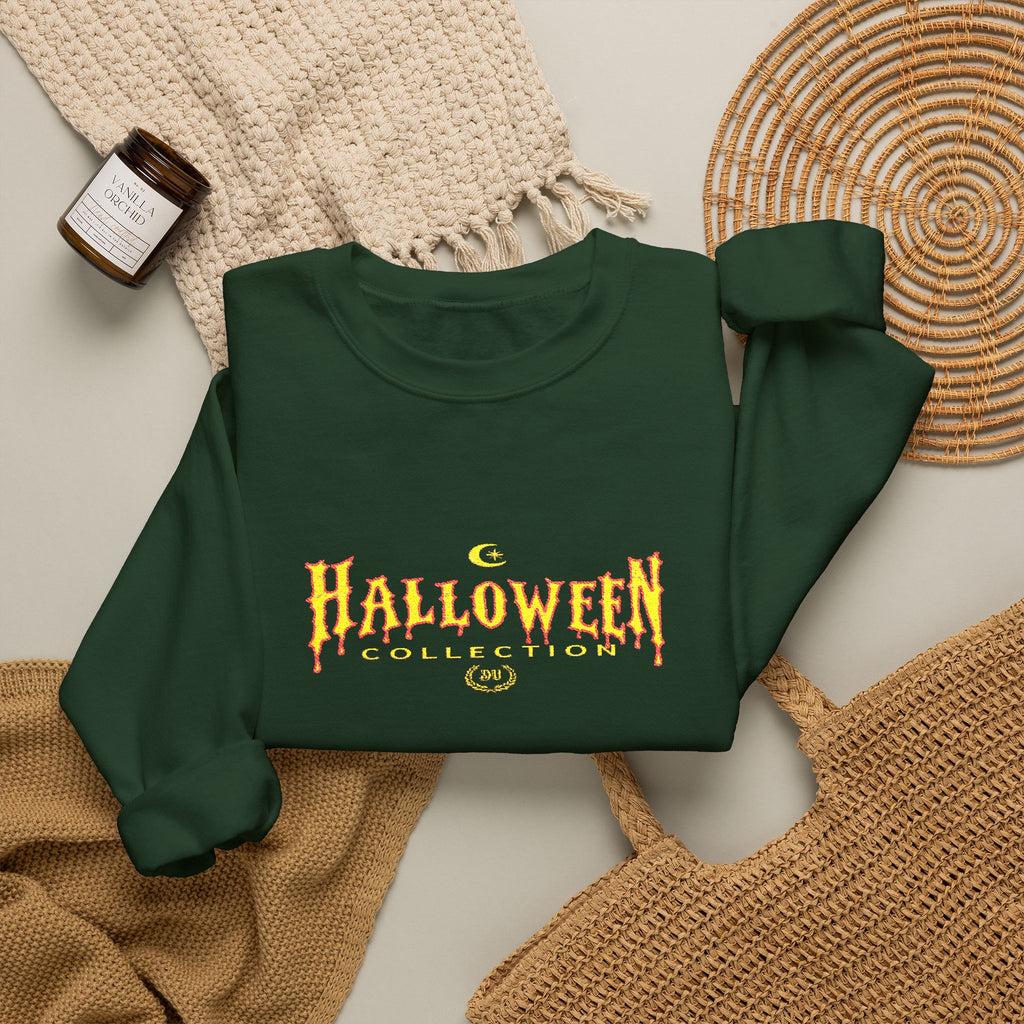 Embroidered Halloween Crewneck Sweatshirt